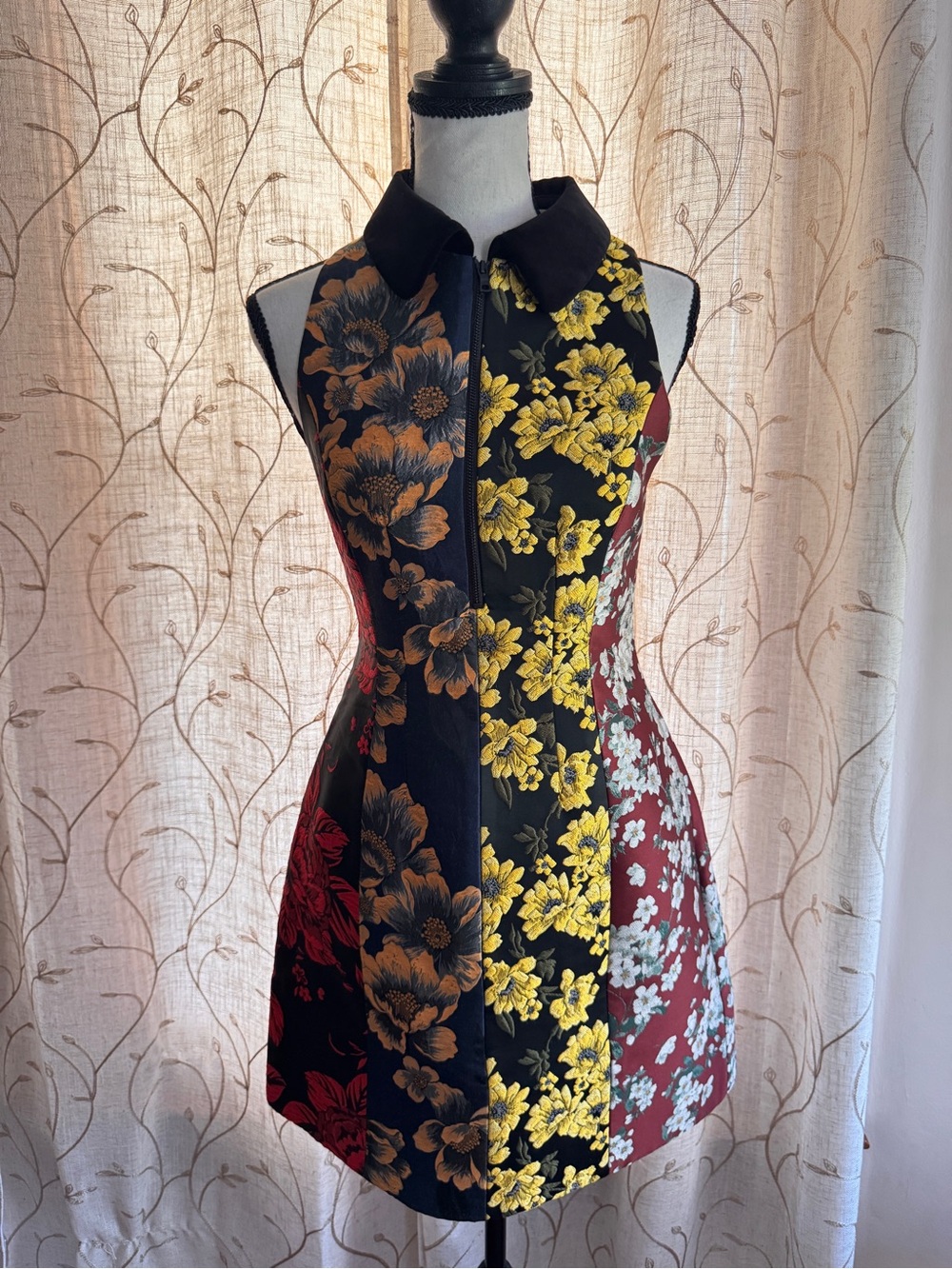 Alice + Olivia Floral Panel Mini Dress